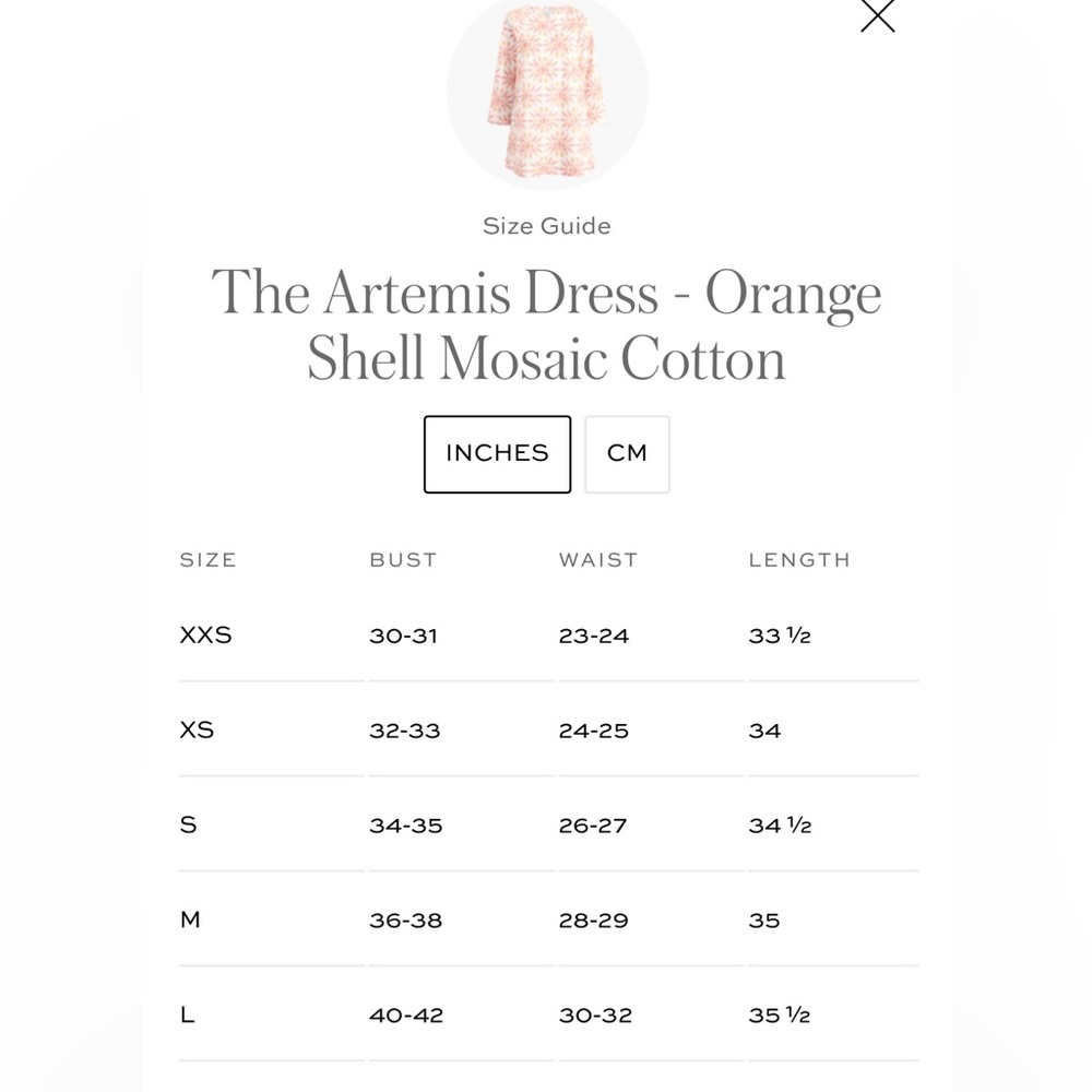NWT Hill House Cotton Artemis Dress in  Shell Mosaic - Picture 13 of 13